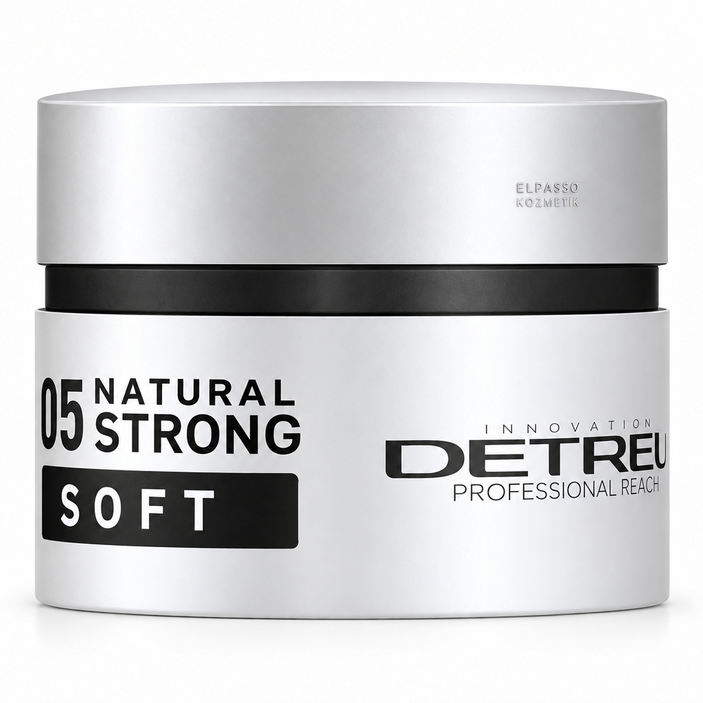 Detreu Cream Wax 05 Natural Strong Soft 150 ml beyaz kutu, kapakta küçük ELPASSO KOZMETİK kabartması