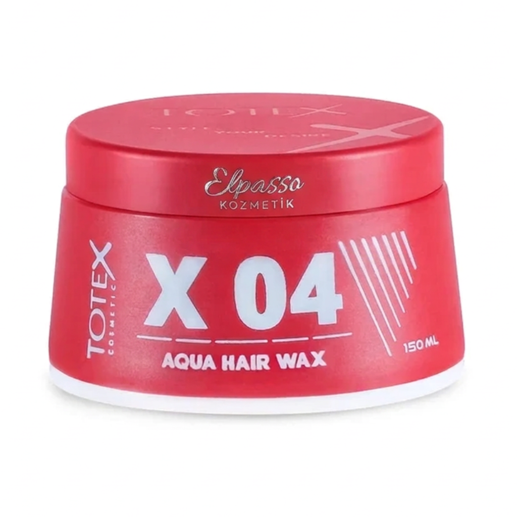 Totex X04 Aqua Hair Wax 150 ml rode pot op witte achtergrond
