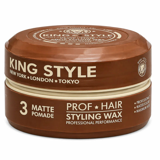 King Style Prof Hair Styling Wax No.3 Matte Pomade 150ml
