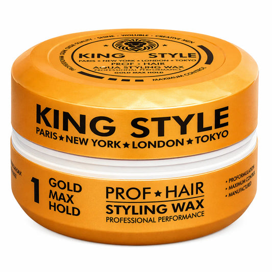 King Style Prof Hair Styling Wax No.1 Gold Max Hold 150ml