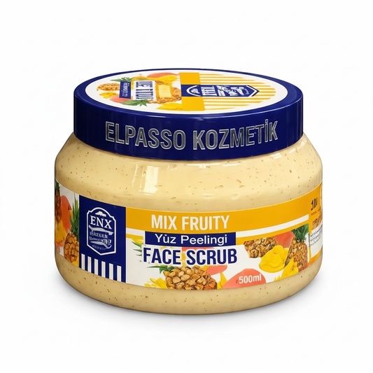 FNX Barber Mix Fruity Face Scrub - Mavi Kapak Yan Damga
