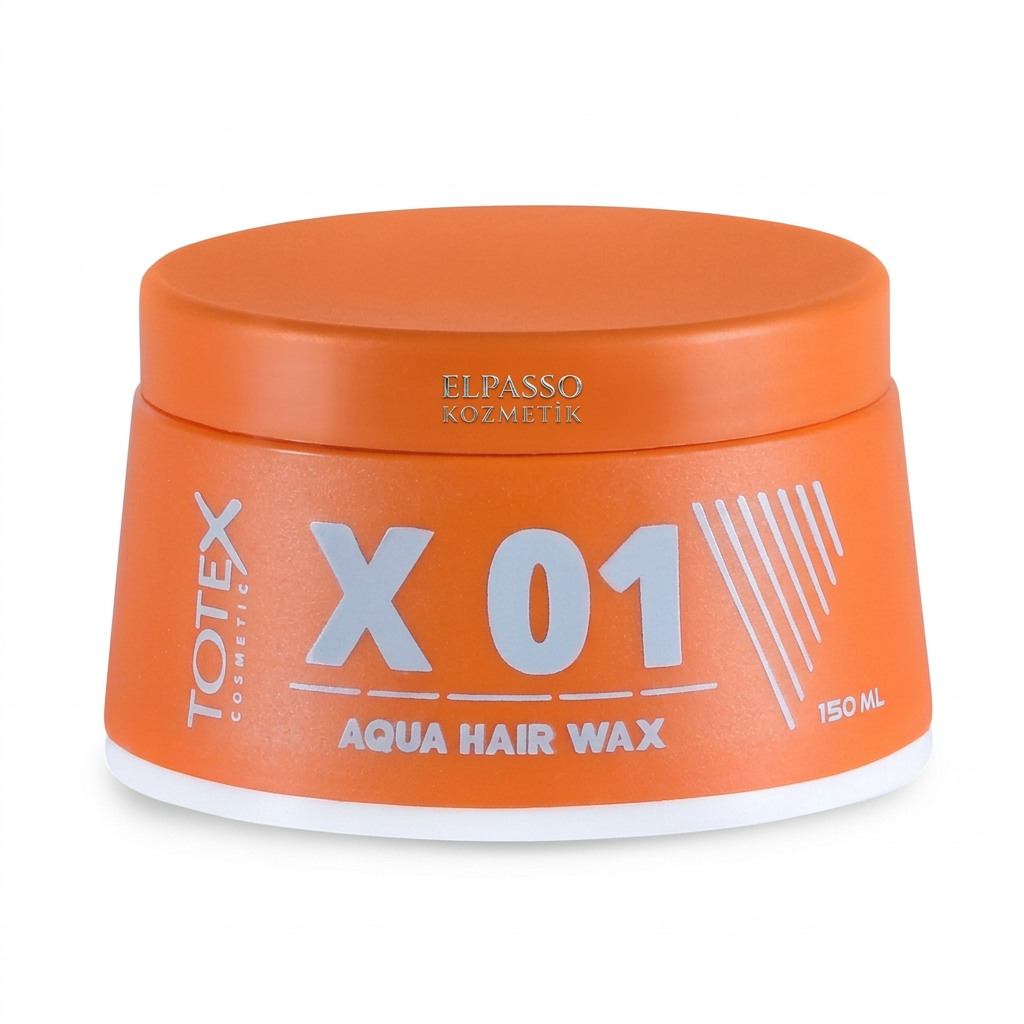 Totex X01 Aqua Hair Wax 150 ml oranje pot op witte achtergrond