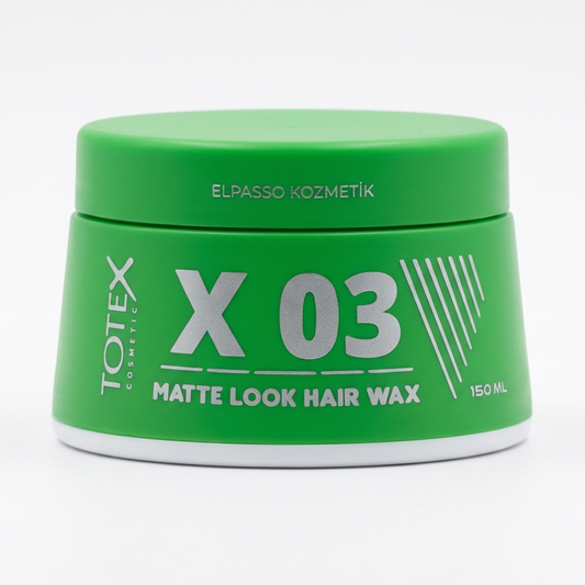 Totex X03 Matte Look Hair Wax 150 ml groene pot op witte achtergrond