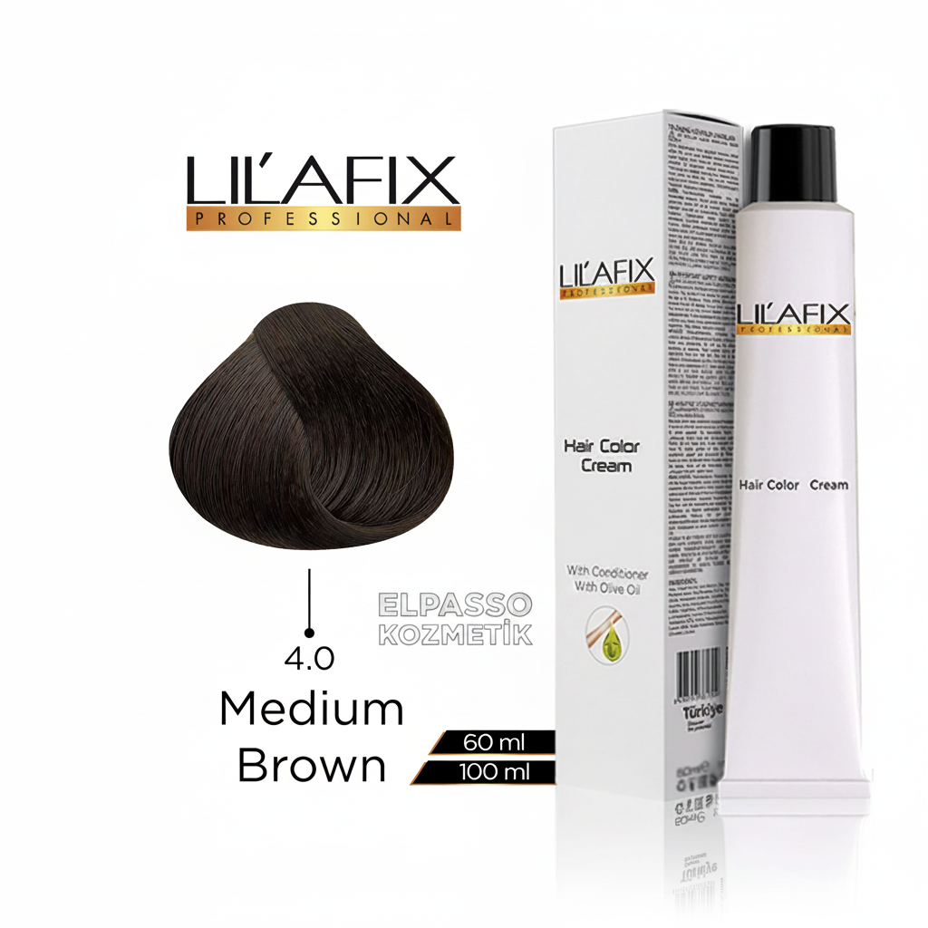 Lilafix Professional Hair Color Cream 4.0 Medium Brown 100ml