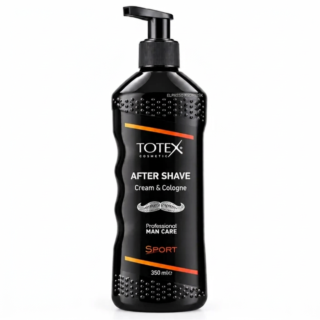 Totex After Shave Cream & Cologne Sport 350 ml zwarte pompflacon