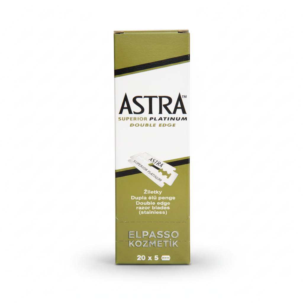 Astra Superior Platinum groene voordeelverpakking met 100 double edge scheermesjes