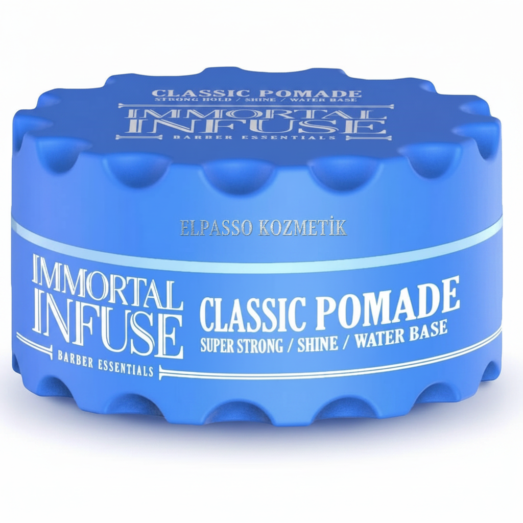 Immortal Infuse Classic Pomade - Super Strong Hold Shine Water Base