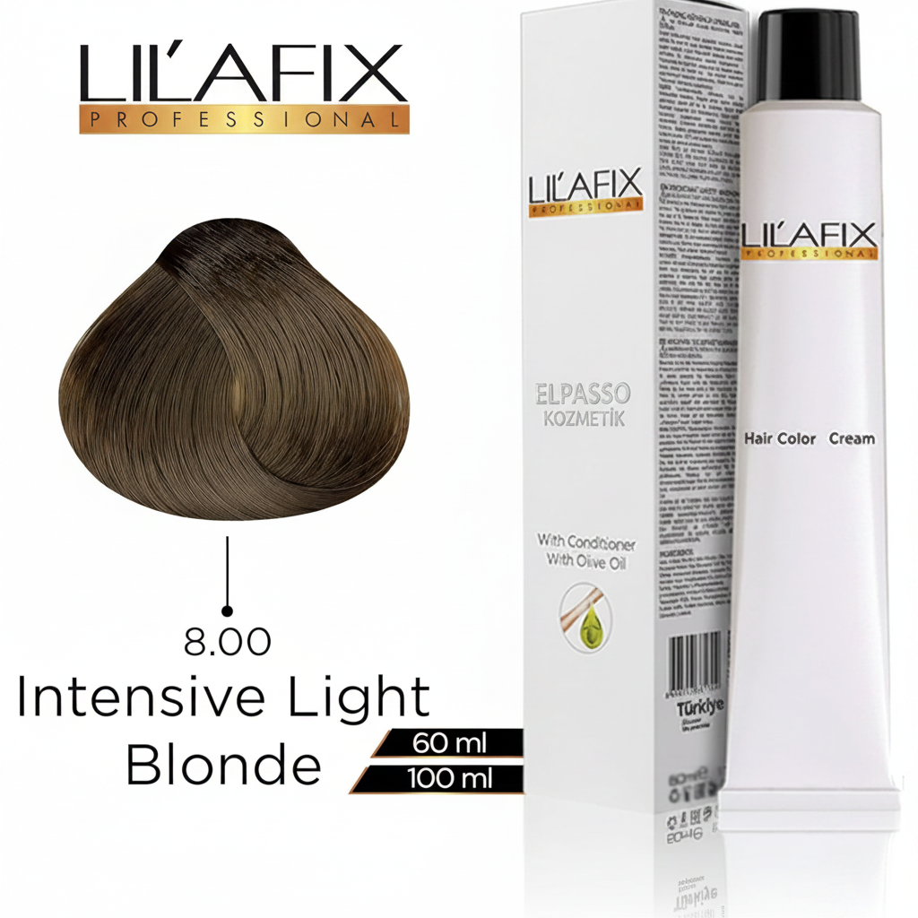 Lilafix Professional Hair Color Cream 8.00 Intensive Light Blonde 100ml