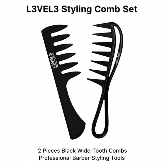L3VEL3 Styling Comb Set 2 Pieces