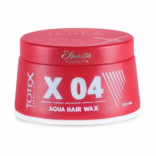 Totex X04 Aqua Hair Wax 150 ml rode pot op witte achtergrond